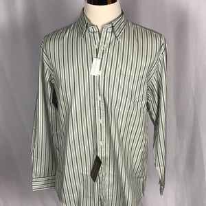 NWT Pendleton Bridgeport striped shirt large
